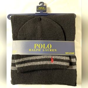POLO RALPH LAUREN HAT & SCARF SET